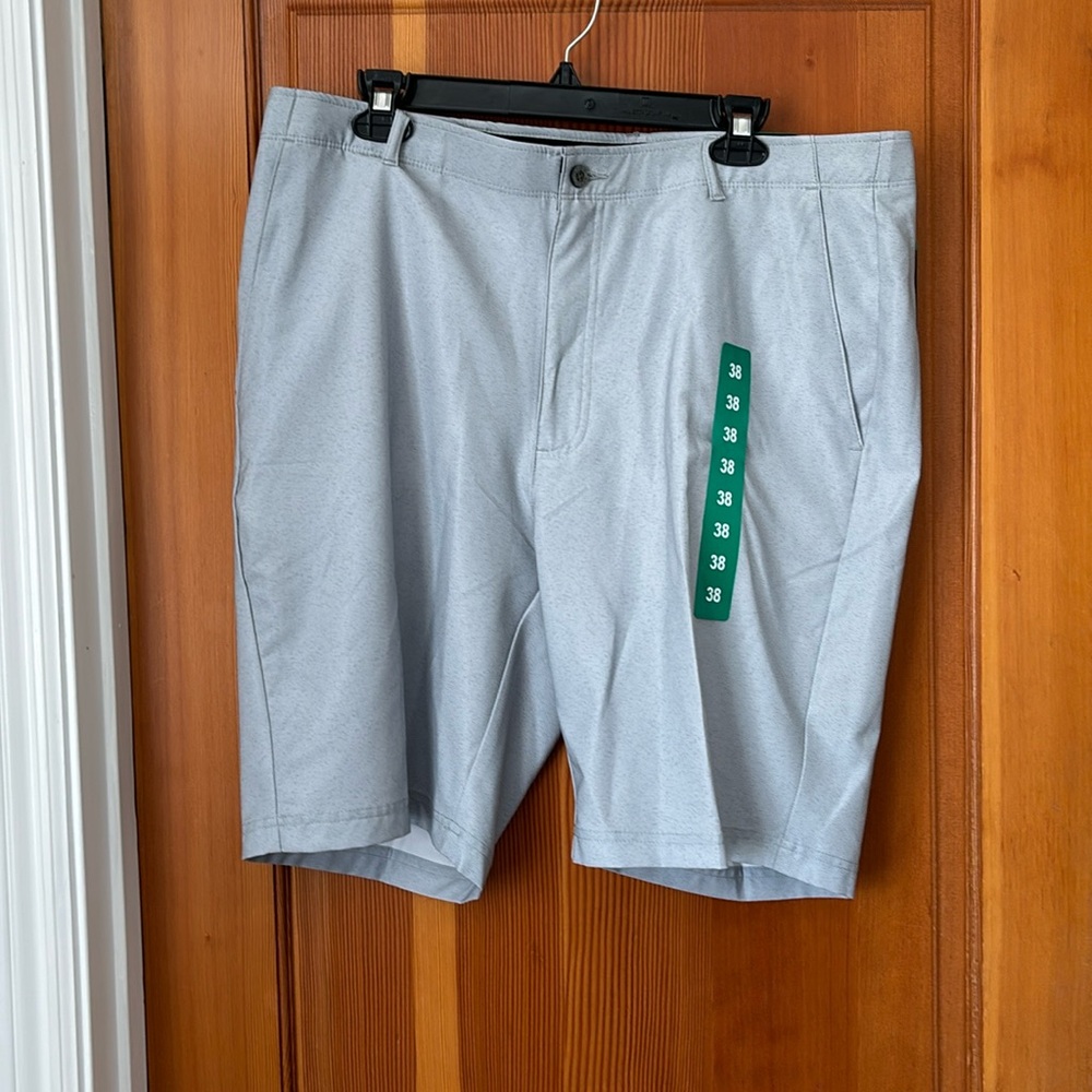 Pepple Beach Men's Dry-Luxe Performance Golf Shorts, Size 38, Gray